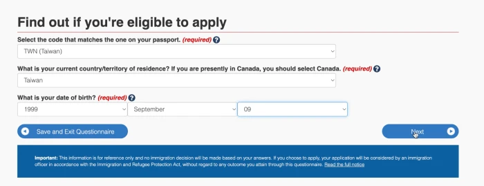 加拿大打工度假IEC簽證申請