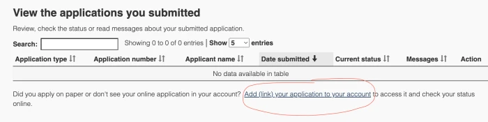 Add (link) your application to your account